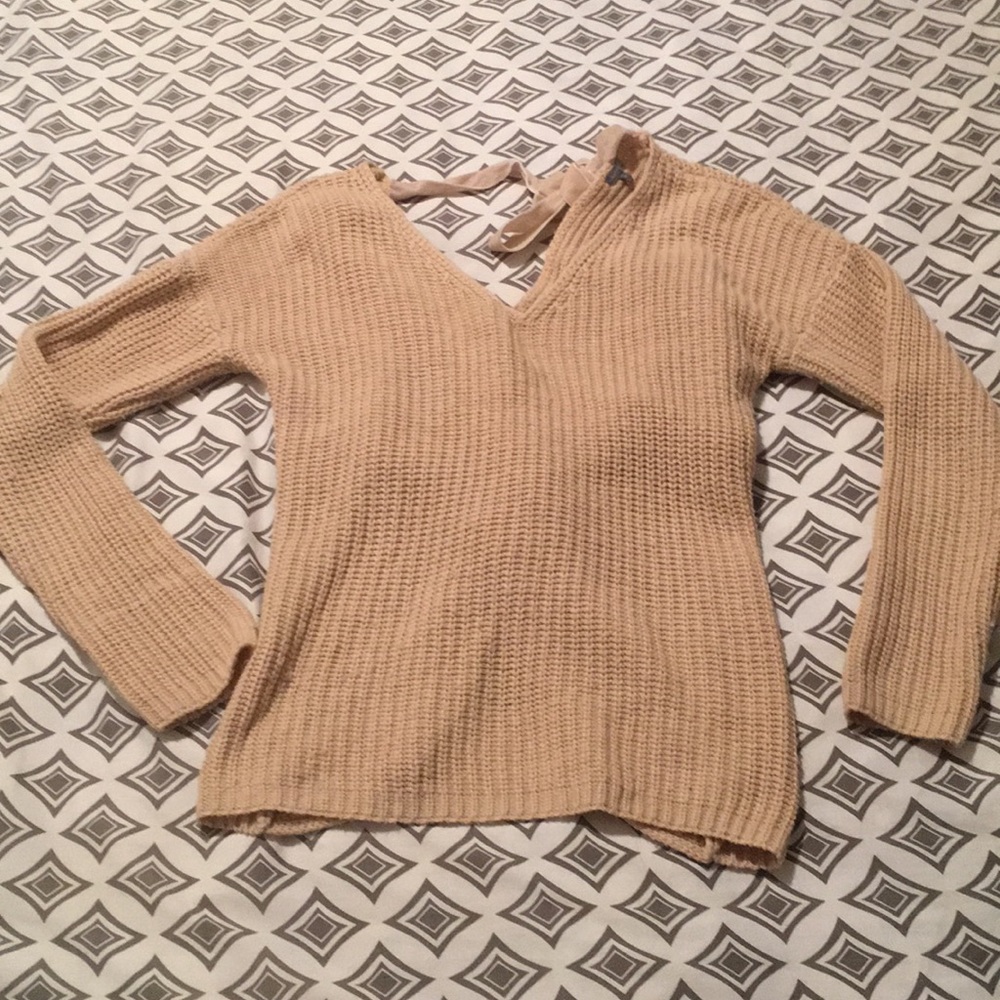 Cute wrap tie sweater